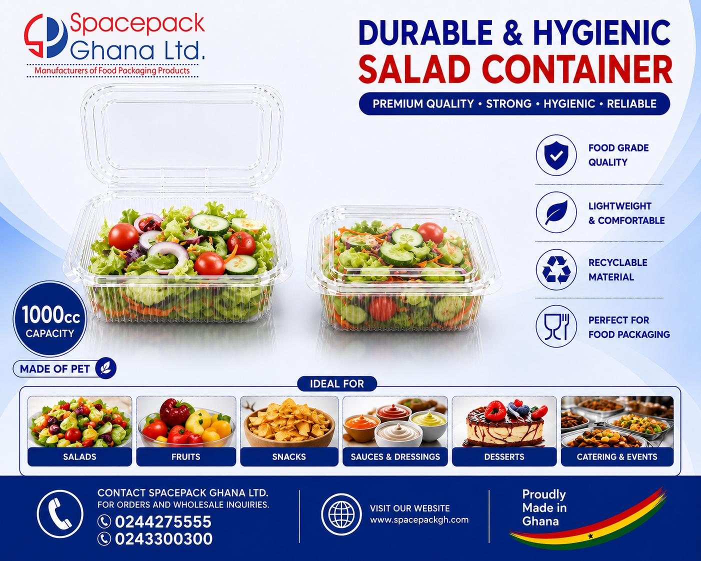 Salad Container 1000cc