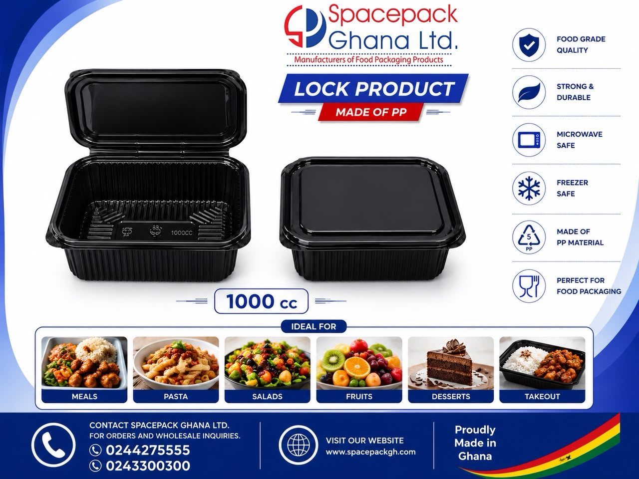 Salad Container 1000cc
