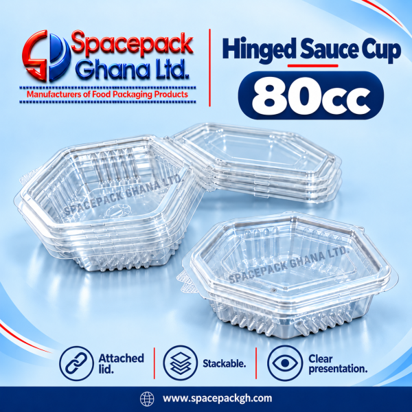 Hinged Sauce Cup 80cc