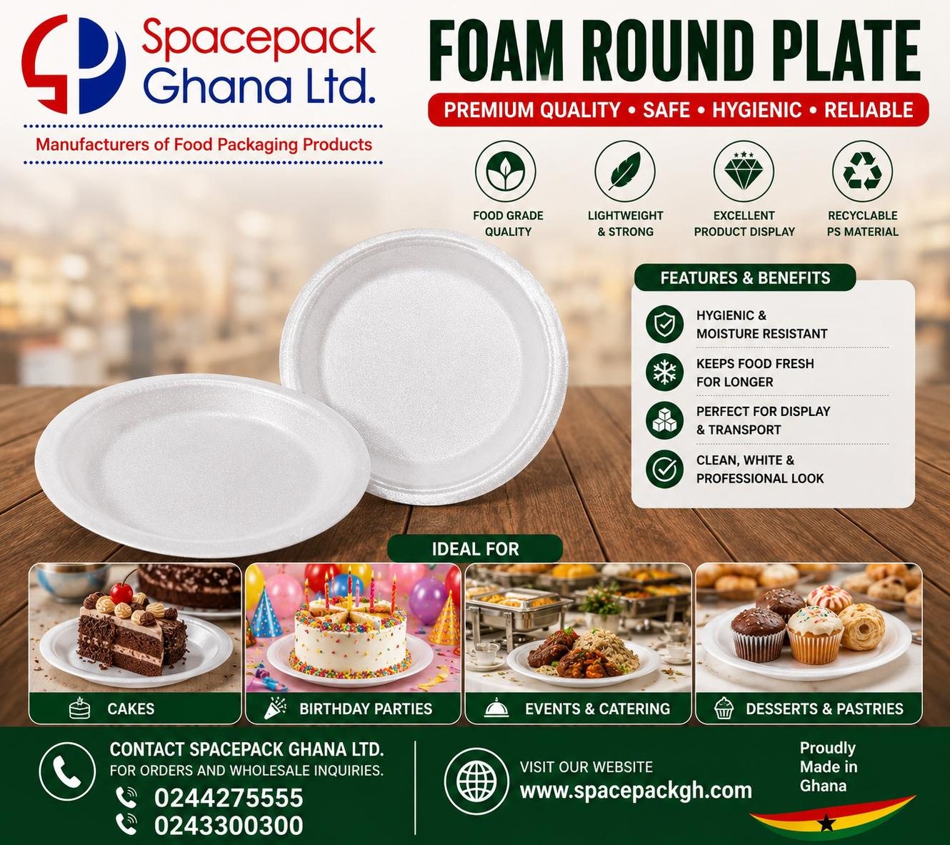 Foam Round Plate
