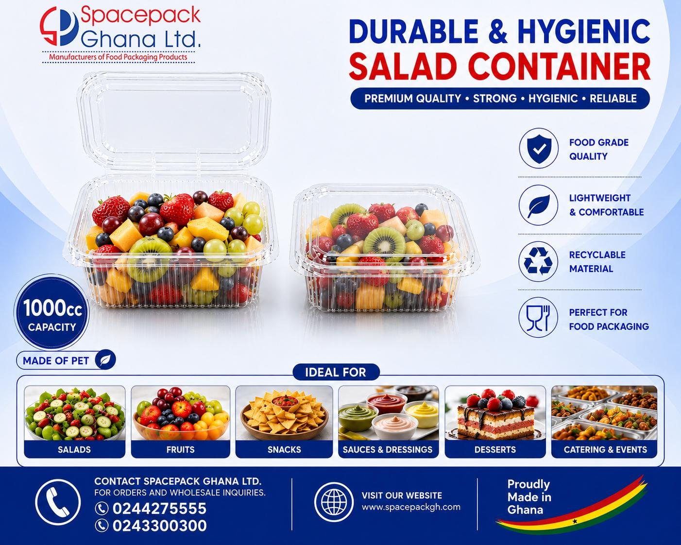 Salad Container 1000cc