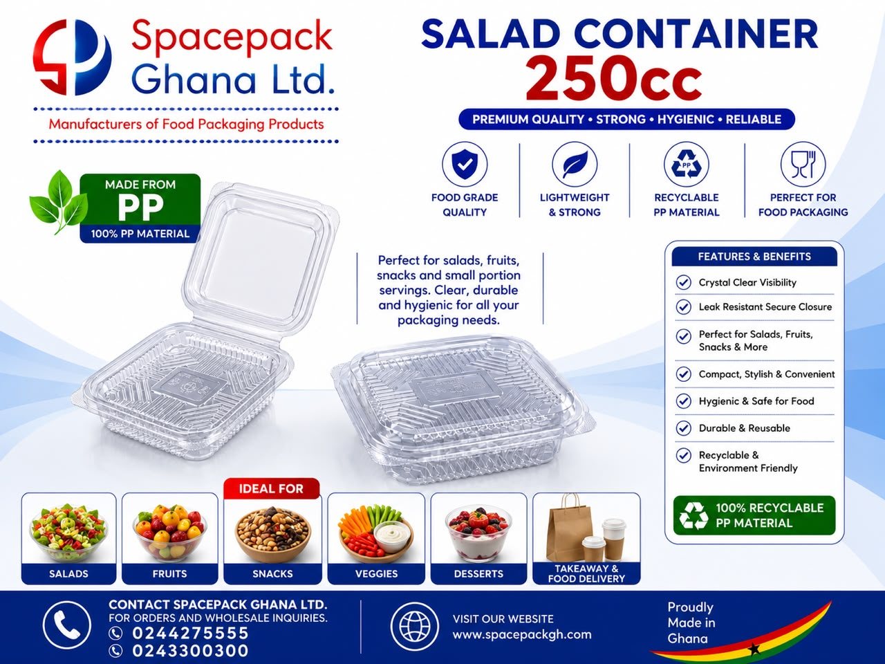 Salad Container 250cc
